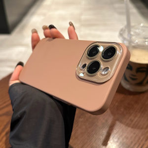 CrashStar With Lens Films Skin-friendly Hard Shockproof Phone Case For iPhone 15 14 Pro Max Plus 13 12 11 Pro Max Solid Color Phone Casing Cover With Full Cover Lens Camera Protection