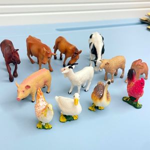 Early Education Animal Model Toys Realistic Simulation Farm Animal Dolls World Set Baby Cognitive Learning Children Playhouse