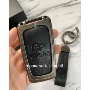 Casing Kunci Besi Titanium Innova Reborn Tipe V G kombinasi kulit hitam