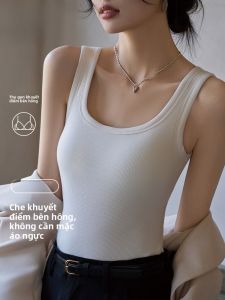 MiiOW | Áo ba lỗ nữ dáng ôm có đệm ngực MiiOW Cat Person U-neck thường ngày mặc ngoài trời mùa xuân thu áo ba lỗ