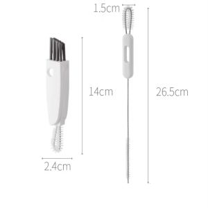 Cup Lid Brush Thermos Cup Lid Gap Cleaning Brush Three-in-one Purpose Cup Cleaning Brush Bottle Lid Brushing Tool Household