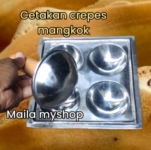Cetakan crepes tekan mangkok dan penekan kue crispy isi leker serabi terang bulan peluang membuka usaha baru