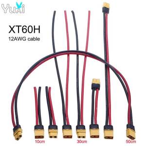 YuXi XT60H Plug Male Female Connector With 10cm 30cm 50cm 12AWG Extension Wire Cable Adapter For RC Lipo Battery