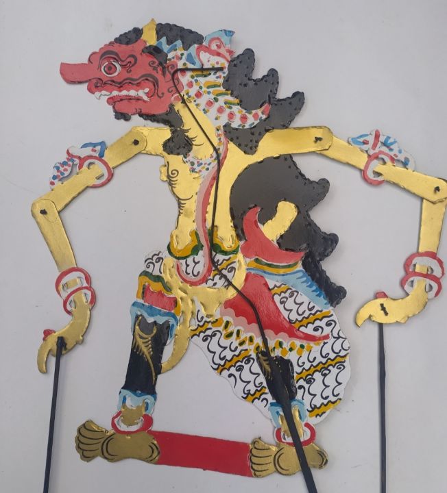 wayang kulit kertas RAJAMALA rojomolo 60CM