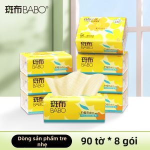 BABO | Giấy Lau Tẩy Bằng Sợi Tre Nguyên Chất 3 Lớp