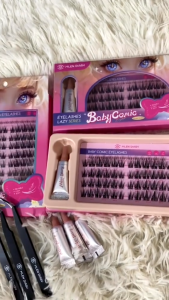 PERFECT DIARY Bulu Mata Gaya Komik Bentuk D Tunggal Bulu Mata Palsu Keriting Dapat Digunakan Kembali Panjang 10-14mm Ekstensi Bulu Mata