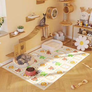 PVC Pet Waterproof Floor Mat Cat Special Carpet Anti-Urine Mechanical Brakeman Cat Placemat Dog Fence Pet Bed