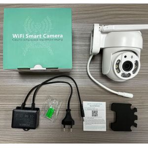 Camera Mini PTZ WiFi Băng Tần Kép 5MP 5G 2.4G Ngoài Trời Tự Động Theo Dõi Bảo Mật AI Với Âm Thanh Hai Chiều Chống Nước Màu Trắng Chuẩn IP