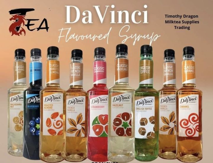 Da Vinci Gourmet Flavoured Syrups Lazada PH