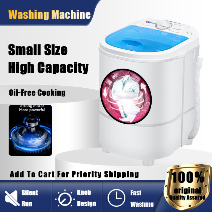 Washing Machine fully automatic baby special washing machine small  apartment mini dryer free dehydration rack with dehydration drying rack  dryer