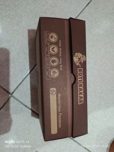 kardus coklat roti bakar/box roti bakar full laminasi dalam