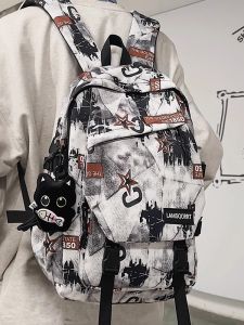 Trendy Graffiti Student Backpack