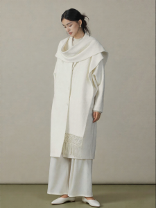 Wool Hand-woven Fringe Coat