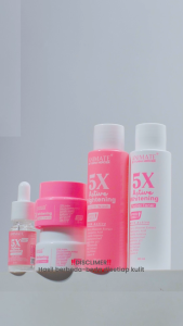 Animate 5x Active Whitening Series 5in1 [Set 5 Pcs] | Toner / Facial Wash / Serum / Day Cream / Night Cream / Mencerahkan & Meratakan Warna Kulit Wajah
