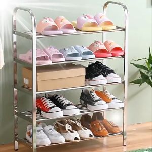 ชั้นวางรองเท้า ขนาด3/4/5/6ชั้น ชั้นวางรองเท้าสแตนเลส ไม่เป็นสนิม ที่เก็บรองเท้า ชั้นวางอเนกประสงค์