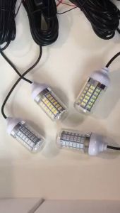 (Pengiriman cepat dikirim dari Jakarta)Lampu LED 12V untuk Memancing Lampu Memancing Di Bawah Air Dapat Digunakan Di Kapal Laut Lampu Umpan Sistem Pencari Ikan