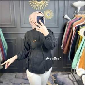 Kemeja Naura tali Samping//Kemeja Wanita terbaru