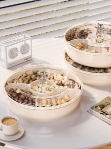 Luxurious Modern Living Room Coffee Table Candy Snack Tray Fruit Basket Plastic Material Pure Color Design North European Style