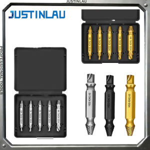 5pieces Screws Puller Drill Bit Kit Damaged Quick Bolt Puller Bolt Extractor Bolt Stud Remover Easy To Remove Disassembly Tool