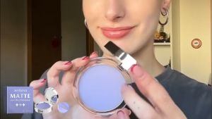 Jaysuing Lavender Matte Powder Oil-Control Powder-Free Colorless Smooth Skin Matte All-Day Non-Sticky Waterproof Powder-Free Matte Powder Long-Lasting Makeup Powder Purple Powder 10g
