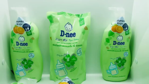 Nước Rửa Bình Sữa Dnee cho bé nội địa Thái Lan thành phần và mùi thơm tự nhiên an toàn cho trẻ nhỏ