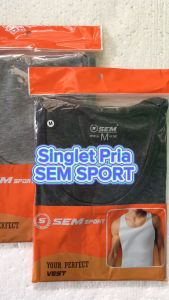 3 Pcs Singlet Pria SEM Sport | Kaos Dalam Laki Laki Dewasa | Tanktop Pria Tanpa Lengan
