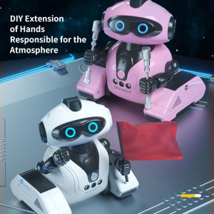 JJRC R22 Robot Toys for Kids Rechargeable Gesture Sensing Remote Control RobotsRecording Music One Click Demonstration Science Popularization TouchDIY Programming Toys Gifts for Boys Girls
