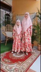 MYREDO - Setelan Maxi Couple Ibu dan Anak Perempuan Fashion Muslim Lenita