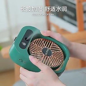 GH - KIPAS ANGIN MINI TANGAN MEJA DUDUK MINI EMBUN MINI AIR CONDITIONER ICE FOG SPRAY MISTY FAN PORTABLE