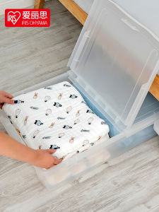 กล่องเก็บของ IRIS Alice Plastic Flat under Bed Storage Box กล่องใส่เสื้อผ้าแบบโปร่งใสพร้อมฝาปิด กล่องเก็บของในห้องนอน กล่องจัดระเบียบแบบญี่ปุ่น