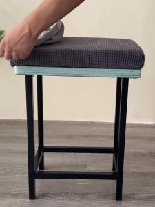 1/2pcs Square Bar Stool Covers Elastic Chair Cover Anti-Dirty Counter Saddle Barstool Seat Slipcovers for Home Cafe Dining Room