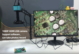 4K กล้องจุลทรรศน์ HDMI VGA USB 1080P กล้องจุลทรรศน์อุตสาหกรรม กล้องจุลทรรศน์สำหรับเครื่องประดับ ซ่อมกล้องจุลทรรศน์ กล้องจุลทรรศน์เพื่อการศึกษา