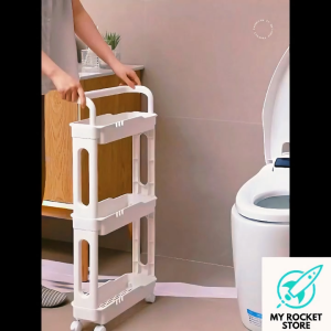 Storage Cart Rack for Kitchen Bathroom & Laundry With Wheels Home Organiser Trolley Organizer Roller
