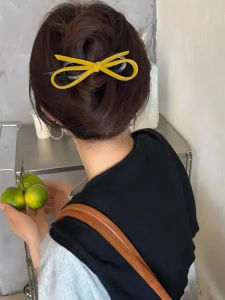 Velvet Fabric Butterfly Knot Twist Clip Hair Clip Womens Back of Head Chignon Elegance Hair Clip Hair Accessories