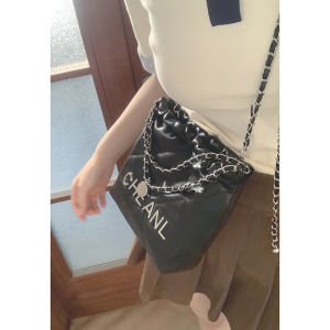 Garbage Bag Bag Female 2023 New Arrival Tide Chic Chanel-Style Quilted Chain Bag Easiest for Match Messenger Bag Underarm Bag