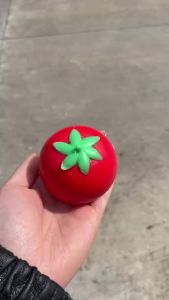 Fake Food Squishy Fluid Tomato Stress Relief Squeeze Toys Slow Rising Simulation Fruit Sensory Fidget Toy Anxiety Relief Gift