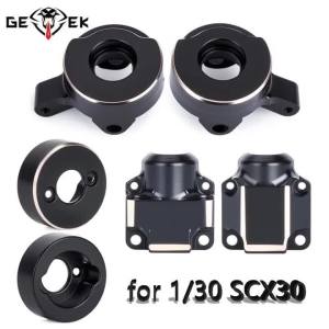 Brass Counterweight Steering Knuckles Diff Covers Rear Hub Weights for 1/30 Axial SCX30 Jeep Wrangler Upgrade Parts