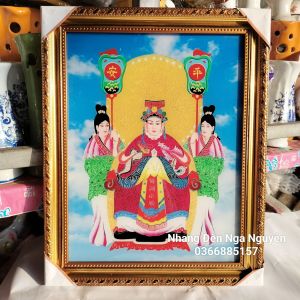 Tranh Thờ Quan Thế Âm Bồ Tát Mẹ Diêu Trì Địa Mẫu Mẹ Sanh Mẹ Độ (Cửu Thiên Huyền Nữ) Quan Công Quan Bình Cậu Tài Cậu Quý Tử Vi Đại Đế