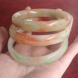 Expert Faux Jade Bracelet Multi-Colored Glass Simulation 12mm Street Vendor Bracelet Fashionable Ethnic Style Womens Jewelry