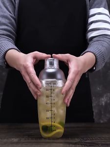 Bình lắc nhựa chia vạch đen  bình shaker pha chế cao cấp 350ml- 500ml-700ml-1L Cocktail cà phê trà sữa đồ uống-HAUSE