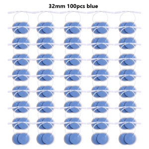 YINHANG | 50/100pcs 32mm Blue TENS EMS Nerve Muscle Stimulator Electrode Pads Slimming Body Massager Patch Gel Accessories for Therapy And