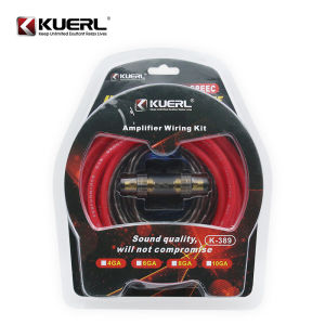 Bộ Dây Nối Ampli Xe Hơi GA 4/6/8/10 Kênh Với Hộp Cầu Chì 60Amp Bộ Dây Cáp Độ Chế Subwoofer Lõi Đồng Bọc Nhôm