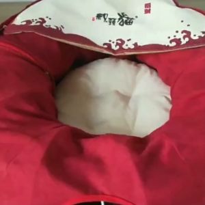 Cat Bed Tunnel Cat house Hideaway House Crawl-through Passage Foldable Cat Toy Maze Pet Accessory