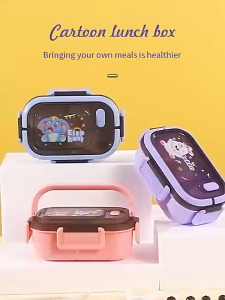 MLADEN Double Layer Lunch Box for Office Workers Microwave Oven Bento Box Leakproof Food Container for Picnic Camping