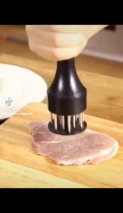 Dụng cụ đâm xăm mềm thịt nhọn giúp thấm gia vị Dụng cụ nhà bếp xăm da xăm bì bằng inox chống gỉ