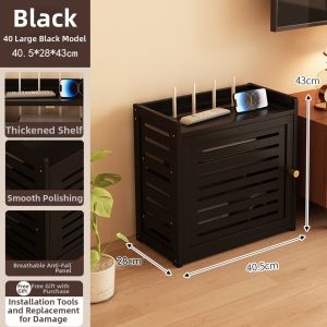 TUOJUE | Router Shelf Organizer Hide Cables No Drilling