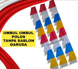 20 pcs bendera 17 Agustus umbul umbul POLOS KUALITAS TERBAIK