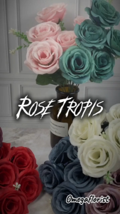 Rose Tropis Bunga Artifical / Bunga Artificial / Bunga Plastik / Bunga Dekorasi / Dekorasi Pernikahan / Pernikahan