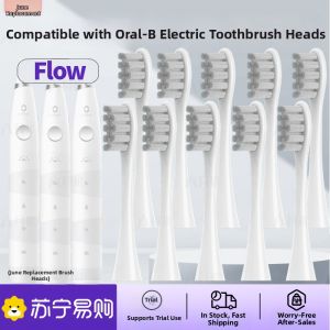 Electric Toothbrush Heads Replacement for Oclean Flow One/Xpro/Z1/Air Soft Bristle Adult Gum Care Normal Size