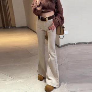 High-end Fashion New Spring High-waisted Flare Denim Long Pants